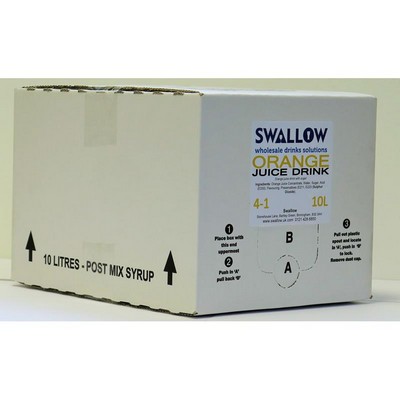 BIB ORANGE JUICE (SWALLOW) 10LTR