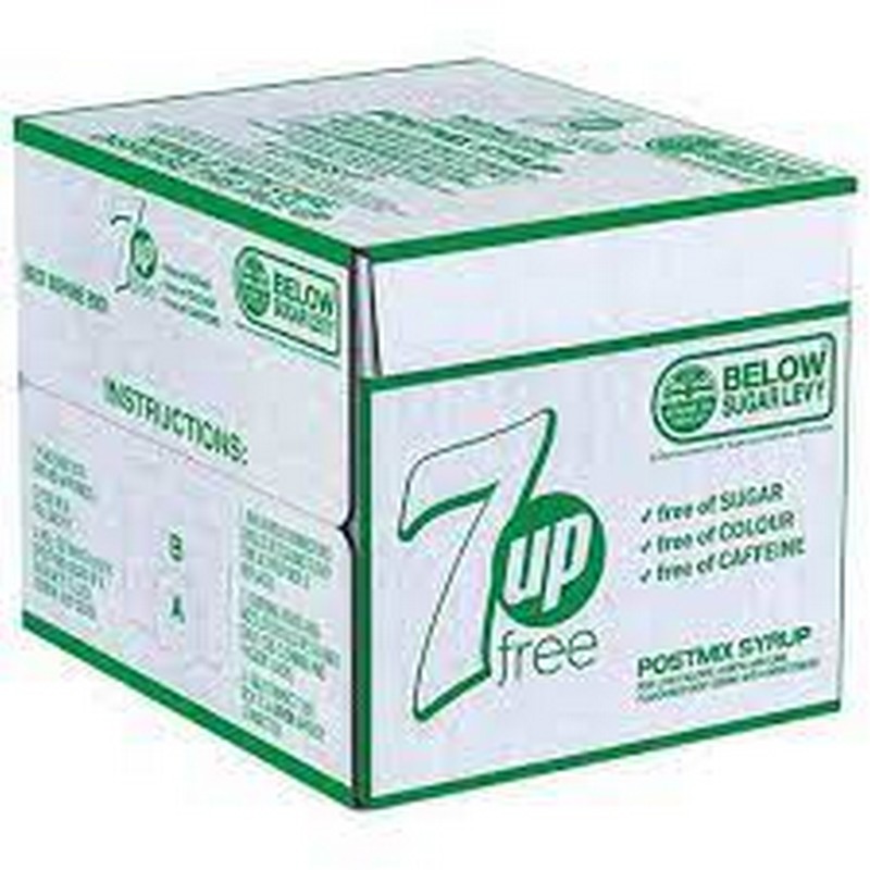 BIB 7UP SUGAR FREE 7LTR