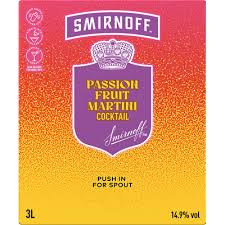 SMIRNOFF PASSIONFRUIT MARTINI 3LTR BIB