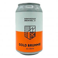 BIRMINGHAM BREWERY GOLD BRUMMIE 12 X 330ML CANS