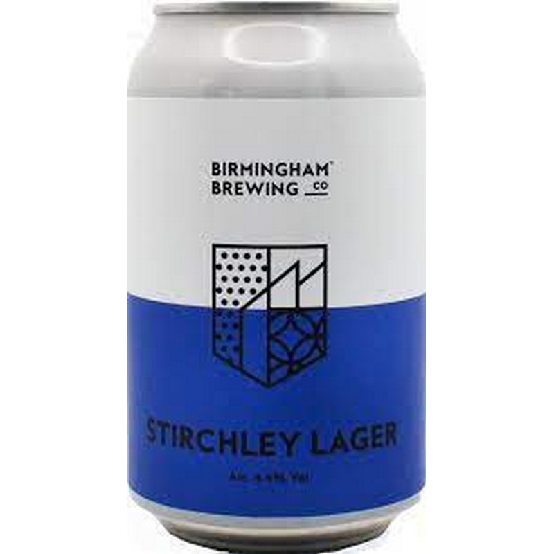 BIRMINGHAM BREWERY STIRCHLEY LAGER 12 X 330ML CANS