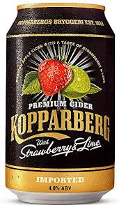 KOPPARBERG STRAW/LIME CANS 24 X 330ML 4.0%