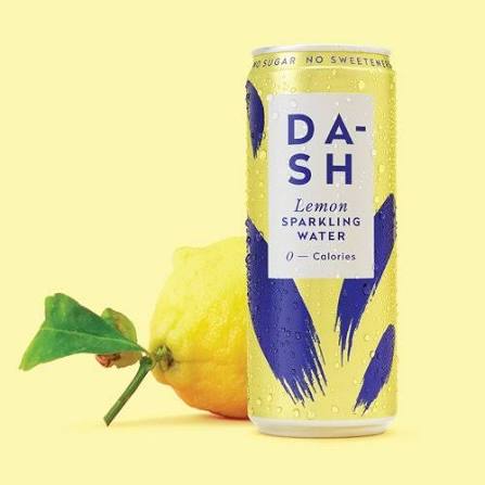 DASH LEMON SPARKLING WATER 12 X 330ML CANS