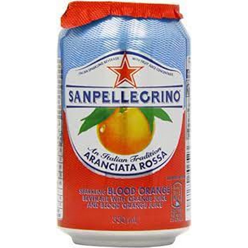 SAN PELLEGRINO BLOOD RED ORANGE 24 X 330ML CANS