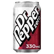 DR PEPPER ZERO CANS 24 X 330ML