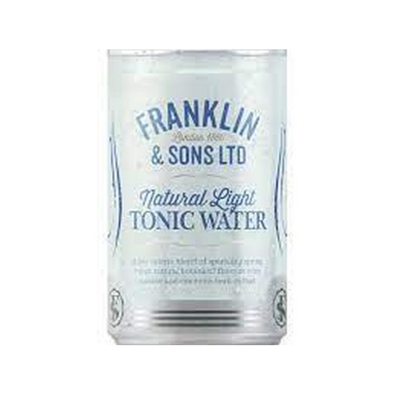 FRANKLINS LIGHT TONIC CANS 24 X 150ML