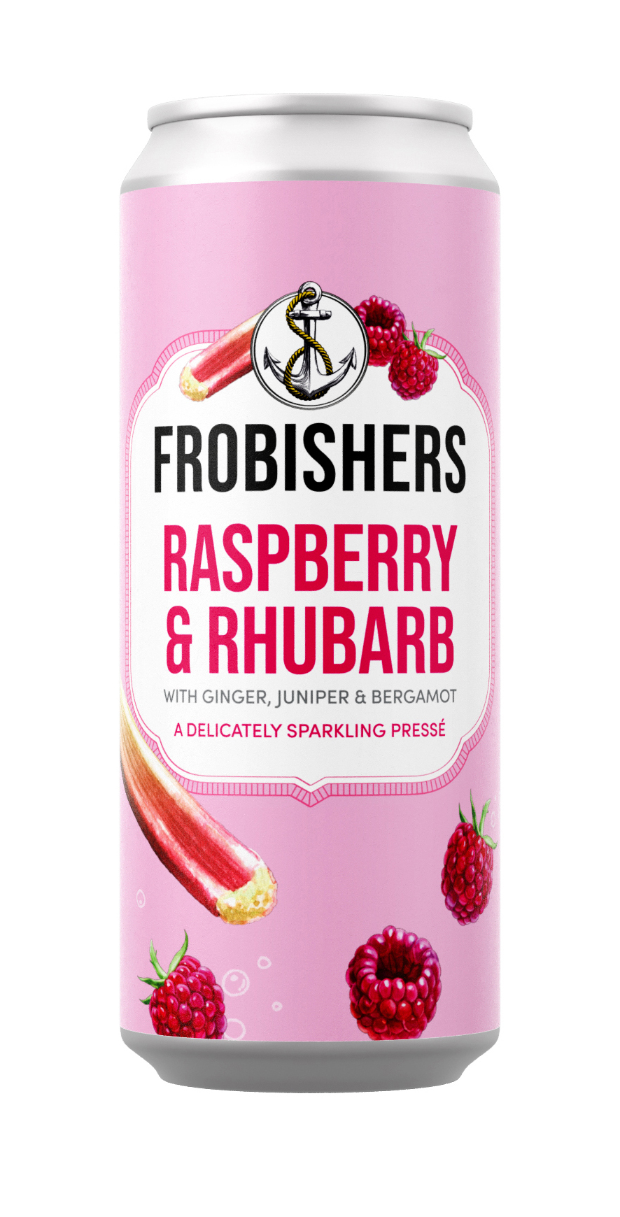 FROBISHERS RASPBERRY & RHUBARB SPARKLER 12 X 250ML CANS 