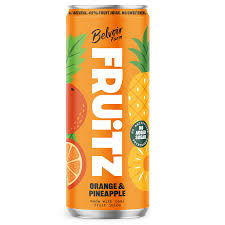 BELVOIR FRUITZ ORANGE & PINEAPPLE  24 X 330ML CANS