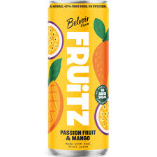 BELVOIR FRUITZ PASSIONFRUIT & MANGO  24 X 330ML CANS