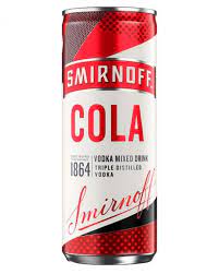 SMIRNOFF VODKA & COKE CANS 12 X 250ML