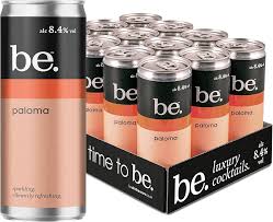 BE COCKTAIL PALOMA CANS 12 X 250ML