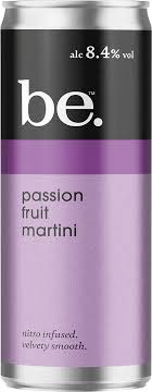 BE COCKTAIL PASSIONFRUIT MARTINI CANS 12 X 250ML