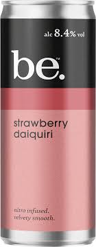 BE COCKTAIL STRAWBERRY DAIQUIRI CANS 12 X 250ML