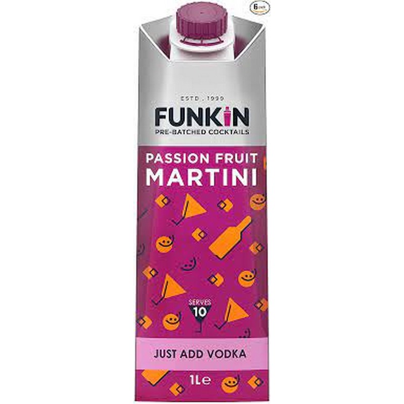 FUNKIN PASSIONFRUIT MARTINI 6 X 1LTR