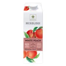 MIXOLOGI WHITE PEACH PUREE 4 X 1KG