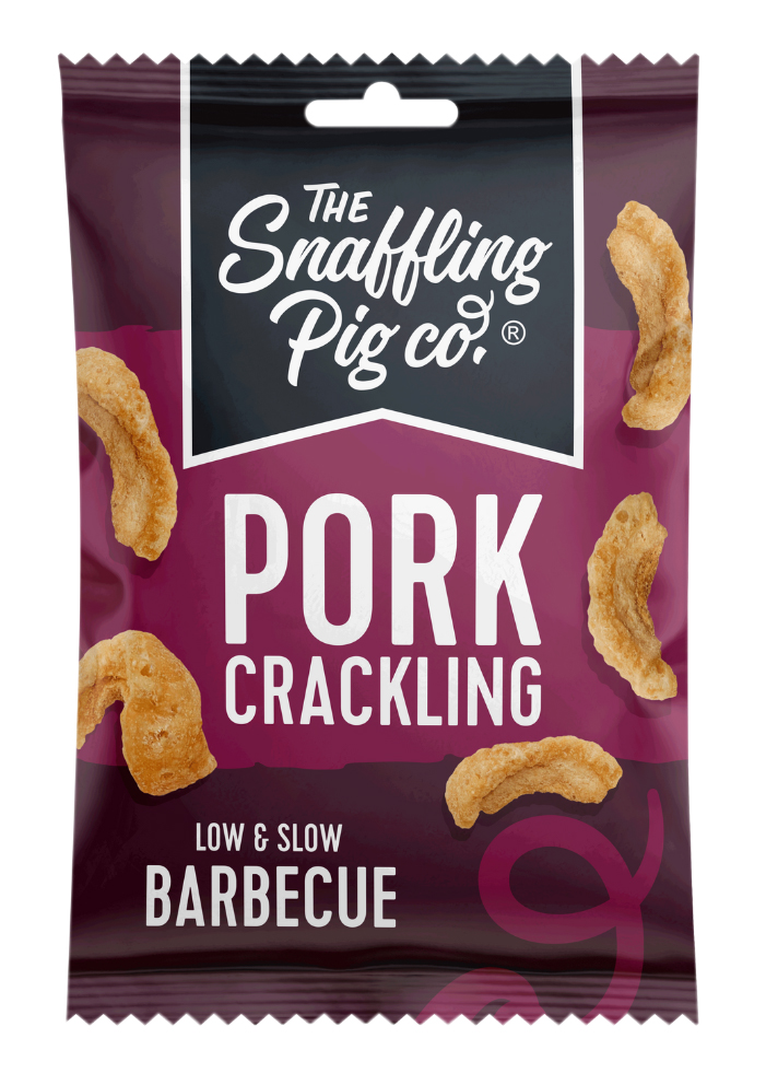 SNAFFLING PIG BBQ CRACKLING 12 X 40G