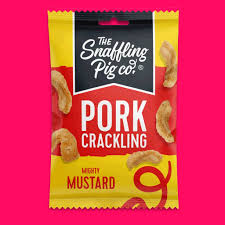 SNAFFLING PIG MUSTARD CRACKLING 12 X 40G