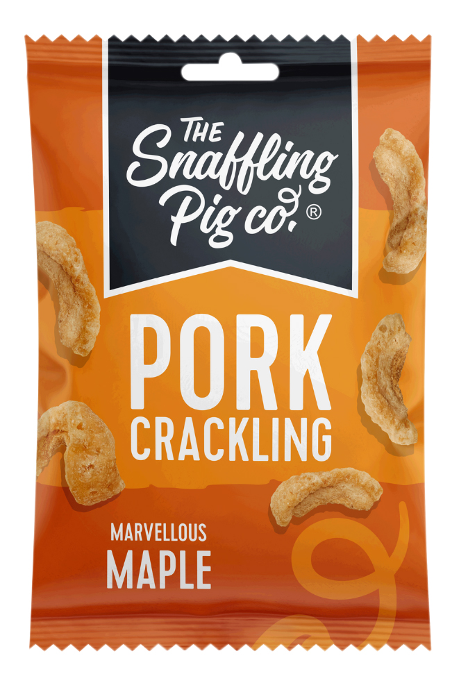 SNAFFLING PIG MAPLE CRACKLING 12 X 40G