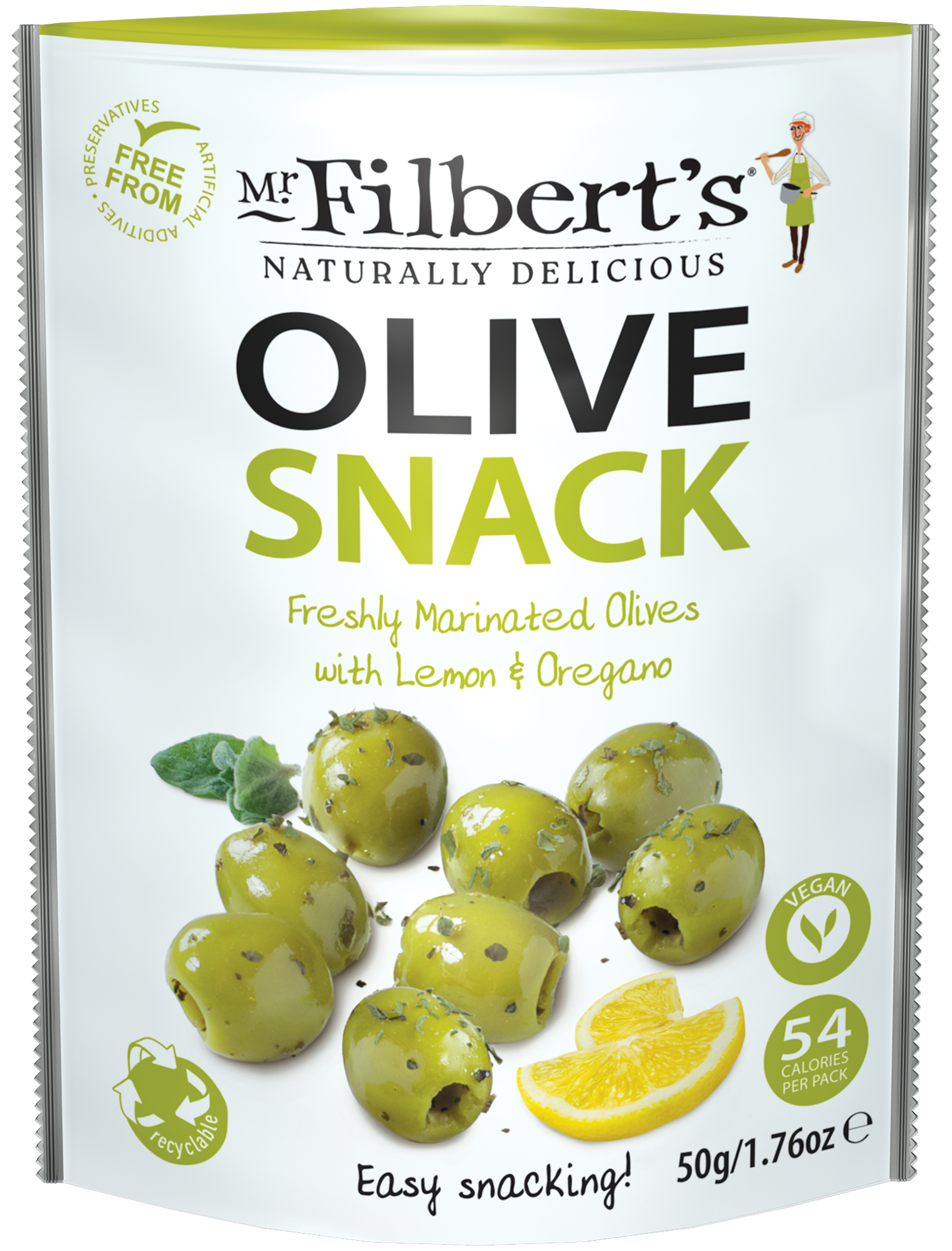 FILBERT'S MIXED OLIVES LEMON & OREGANO 12 X 50G