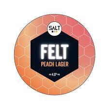 SALT FELT PEACH LAGER 30LTR 4.0%