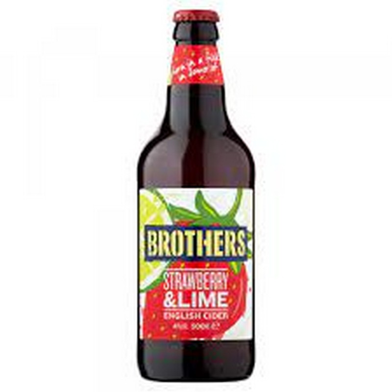 BROTHERS STRAW/LIME 12 X 500ML