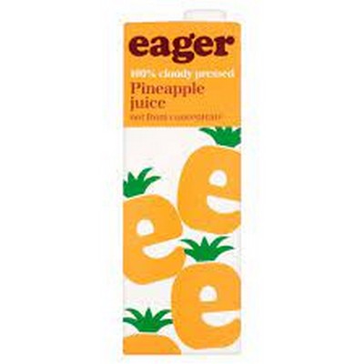 EAGER PINEAPPLE JUICE 1LTR X 8