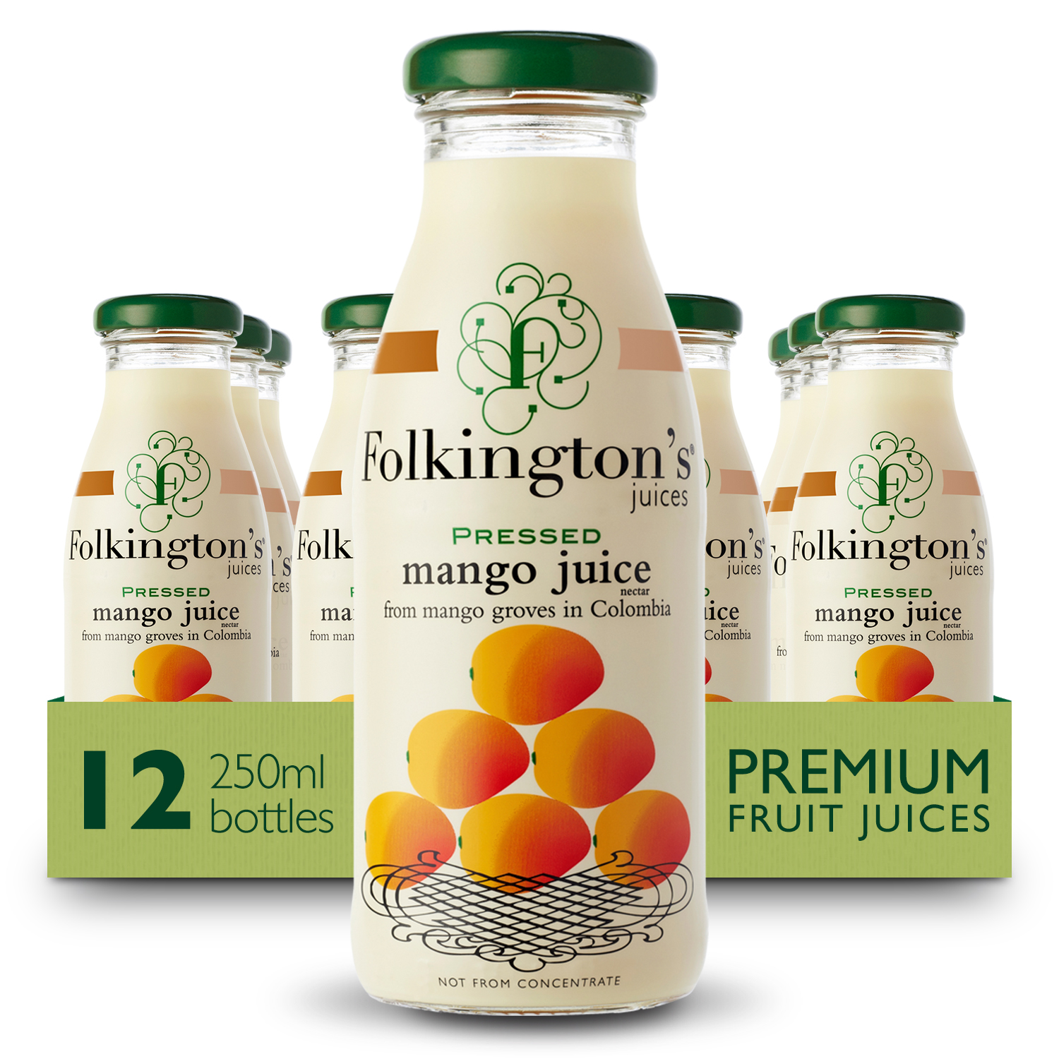 FOLKINGTONS MANGO JUICE 12 X 250ML
