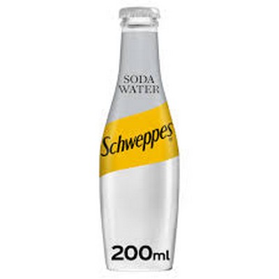 SCHWEPPES SODA WATER 200ML