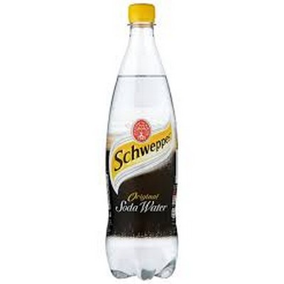 SCHWEPPES SODA WATER LTR X 6