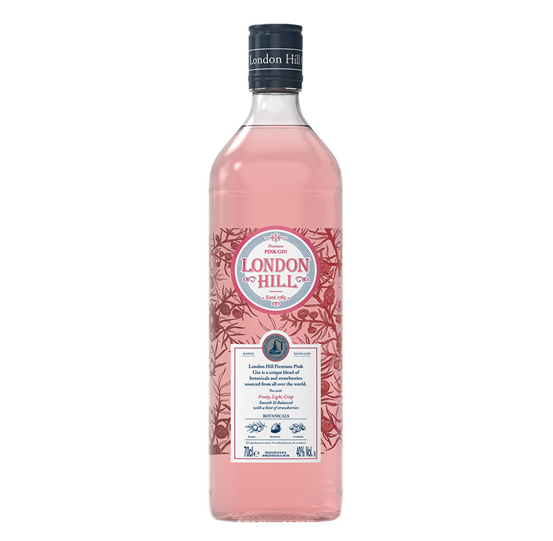 LONDON HILL PINK GIN 70CL