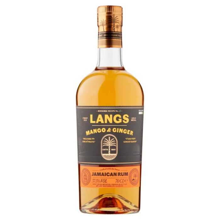 LANGS GINGER/MANGO RUM 70CL