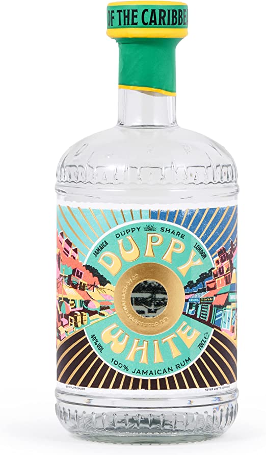 DUPPY WHITE JAMAICAN RUM 40% 70CL