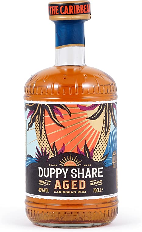 DUPPY SHARE AGED CARIBBEAN RUM 40% 70CL