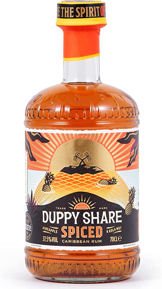 DUPPY SHARE SPICED RUM 37.5% 70CL