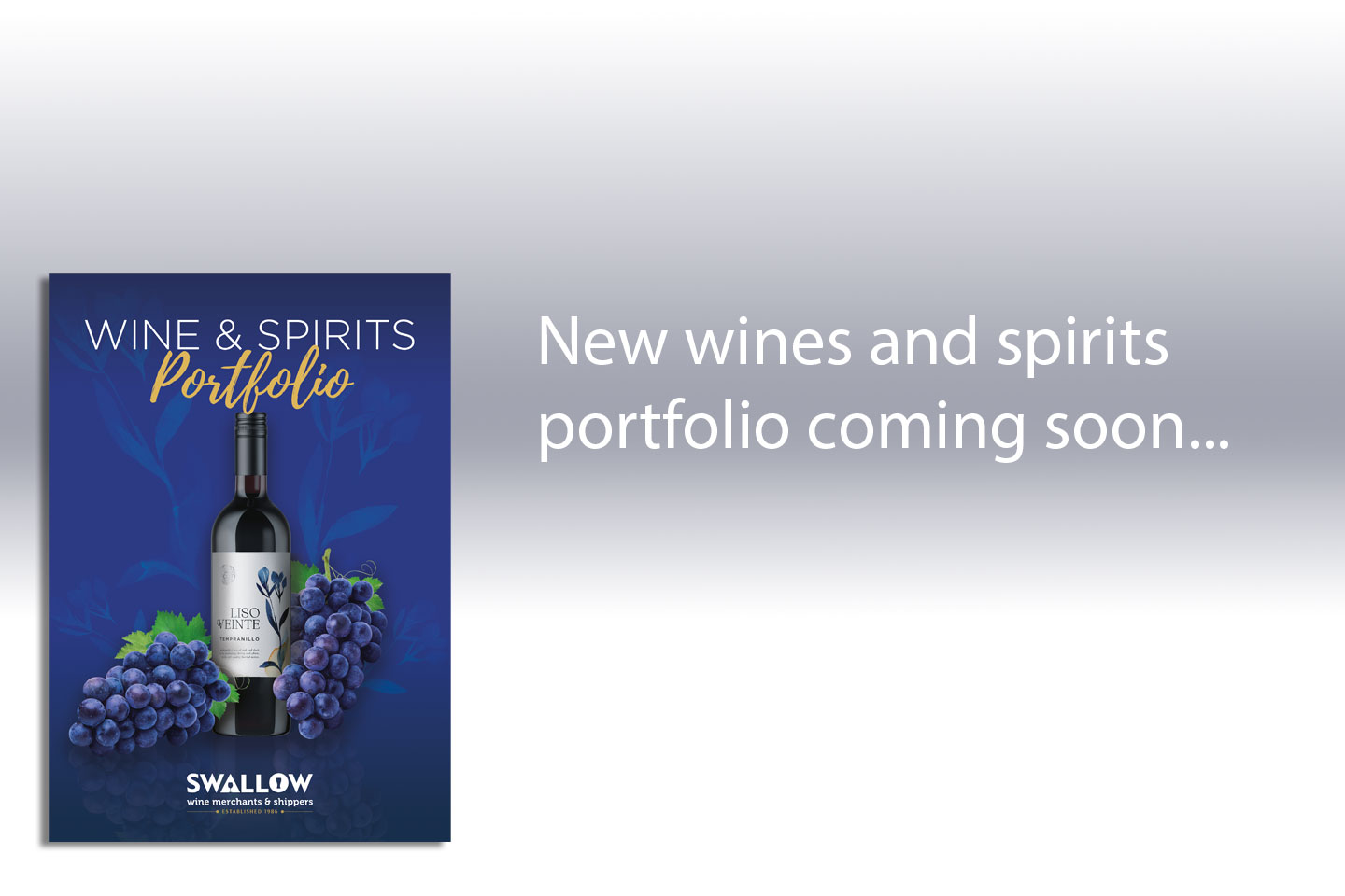 New wines and spirits portfolio coming soon